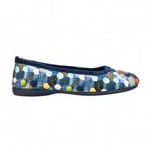 Sleepers Womens/Ladies Samira Ballerina Slippers - (DF1995) - Cadet Blue - View 2