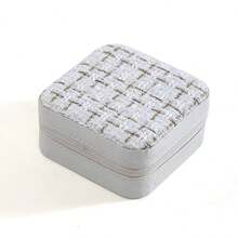 1 件旅行珠宝收纳盒，双层拉链封闭式便携式多功能收纳盒，返回学校 - 彩色 - 查看 15