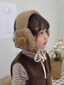 Bịt tai hoạt hình dễ thương cho trẻ em, Giữ ấm tai mùa đông cho bé gái, Bịt tai chống gió cho bé trai bé gái, Thích hợp cho các hoạt động ngoài trời từ 2-8 tuổi - Nhiều màu - Xem 5