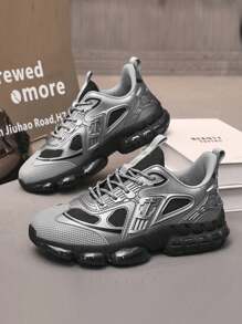 New High Quality Men's Fashionable Casual Versatile Breathable Low-Top Sneakers, Non-Slip Wear-Resistant Shock-Absorbing Running Shoes, Mesh Shoes Suitable For Men's Outdoor Activities