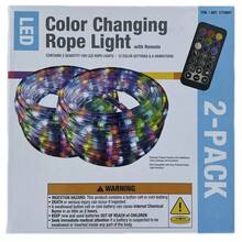 Intertek LED Color Changing Rope Light With Remote 18 Foot (Pack Of 2) - Multicolor - View 1