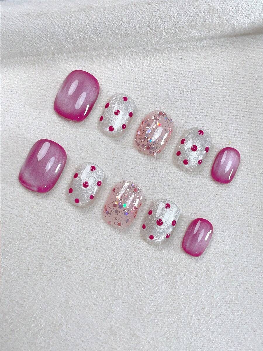 10 móng tay giả hình bầu dục ngắn làm thủ công, móng tay giả thanh lịch và quyến rũ, móng tay nhiều màu sắc và màu tím, đám mây nhiều màu sắc, có thể tháo rời và tái sử dụng, bao gồm 1 keo dán và 1 dũa móng tay, thích hợp cho sử dụng hàng ngày, nơi làm việc, trường học, hẹn hò, tiệc tùng, khiêu vũ.