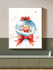 Tranh khảm kim cương 5D DIY - Phong cảnh Giáng sinh, Bộ tranh khảm kim cương Trang trí tường phong cảnh nhà - Nhiều màu - Xem 1