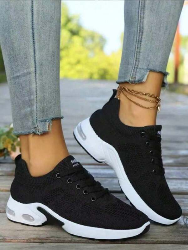2024 Spring Autumn New Women's Running Shoes, Ladies Air Cushion Soft Sole Casual Sports Sneakers