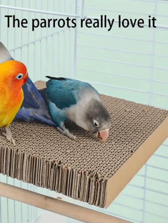Papegaaien Kauwspeeltjes Voor Decompressie Van Vogelkooien, Speelgoed Om Papier Te Versnipperen, Stressverlichtend Knabbelbord, Essentiële Gelaagde Platformaccessoires Voor Papegaaien En Koppels Vogels - Duurzaam Papiermateriaal, 2 Willekeurige Verzendstijlen