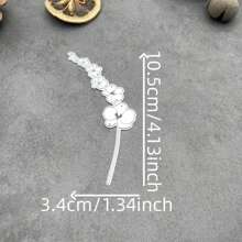 1pc Hoa Dải Kim Loại Cắt Khuôn Stencils Scrapbook Cắt Khuôn Cho Giấy Thẻ Làm Scrapbooking DIY Thẻ Album Ảnh Thủ Công Trang Trí - Bạc - Xem 14