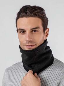 1pc Men's Autumn And Winter Cold-Resistant And Warm Neck Warmer, With Thermal Lined To Help Protect Against Harsh Outdoor Cold, A Warm Gift For Thanksgiving, Christmas, And New Year's