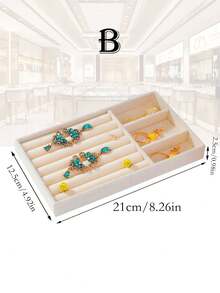 Hộp đựng trang sức nhung 9 chiếc, Khay trưng bày trang sức, Khay đựng đồ trang sức, Khay lưu trữ thanh lịch, Khay đựng đồ trang sức dạng lưới, Giá để đồ trang sức di động, Khay đựng đồ trang sức, Hộp đựng đồ trang sức, Ngăn kéo đựng đồ trang sức, Thích hợp đựng hoa tai, vòng cổ, vòng tay, nhẫn, Nhiều kích cỡ, Ngăn đựng đồ trang sức, Đồ trang trí Halloween, Đồ trang trí nhà cửa, Đồ trang trí Giáng sinh - Màu be - Xem 8