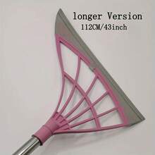 Magic Broom Rubber Strip Broom Silicone Sweep Cleaning Floor Wiper Silicone Broom Domestic Toilet Lazy Broom 1pc - Grey - View 6