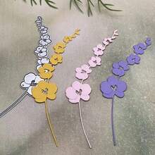 1pc Hoa Dải Kim Loại Cắt Khuôn Stencils Scrapbook Cắt Khuôn Cho Giấy Thẻ Làm Scrapbooking DIY Thẻ Album Ảnh Thủ Công Trang Trí - Bạc - Xem 1