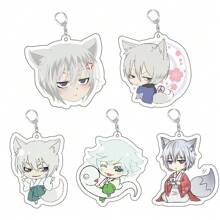 新款动漫《元气少女缘结神》Kamisama Love钥匙扣，可爱巴卫藏马Mi Zu Ki动漫人物亚克力钥匙扣，适合女孩生日、汽车装饰、包包挂饰、背包挂件、学校用品、字母哥特风Y2K圣诞礼物创意、带证件夹的包带、汽车装饰、包包挂饰、汽车、老师、朋友、姐妹 - 白色 - 查看 8
