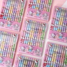 Sanrio 12 Packs Of Cute Hello Kitty Erasable Straight Pen, A High-Quality Writing Instrument With A Cute Cartoon Design, Perfect For Signatures And Stationery. - Multicolor - View 1