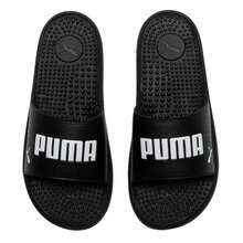 Puma Men's Softride Slide Lightweight Comfortable Breathable Casual Sandals 383062-01 - Black-white - View 2