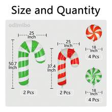 Big Eye Owl 12 quả bóng bay lá kẹo que Giáng sinh màu bạc hà cho tiệc Giáng sinh xoáy bong bóng Mylar kẹo chủ đề trang trí tiệc đỏ và trắng - Đỏ và trắng - Xem 2