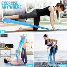 150cm Yoga Pilates Stretch Resistance Bands Sports Fitness Bands Training Elastic Exercise Fitness Rubber Gym Yoga Tension Bands Yoga Elastic Bands Yoga Elastic Bands Portable Pilates Glute Expansion Band Latex Tension Gym Home Strength Training Resistance Bands