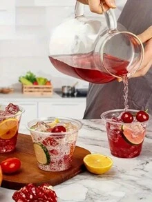 50入組透明迷你蛋糕杯，咖啡奶油蛋糕包裝、慕斯、布丁、果凍、提拉米蘇、冰淇淋和其他甜點専用布丁杯 - 無色 - 查看 4