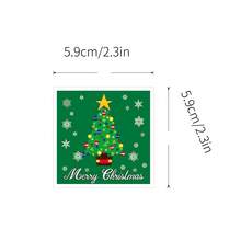 100 张圣诞贴纸乙烯基贴纸剪贴簿、日记、笔记本电脑、保险杠、滑板、水瓶、电脑、电话、卡通、安全帽、汽车贴纸 - 彩色 - 查看 2