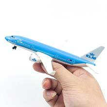 压铸金属模型玩具飞机，荷兰皇家航空，适合收藏和节日礼物，飞机模型，飞机，飞机玩具，飞机玩具，飞机，飞机玩具，飞机玩具飞机，火车 - 藍色 - 查看 8