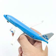 压铸金属模型玩具飞机，荷兰皇家航空，适合收藏和节日礼物，飞机模型，飞机，飞机玩具，飞机玩具，飞机，飞机玩具，飞机玩具飞机，火车 - 藍色 - 查看 6