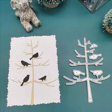 1pc Hoa Dải Kim Loại Cắt Khuôn Stencils Scrapbook Cắt Khuôn Cho Giấy Thẻ Làm Scrapbooking DIY Thẻ Album Ảnh Thủ Công Trang Trí - Bạc - Xem 6