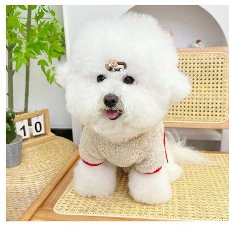 One Pet Winter Pet Vest, Plush Thick Dog Clothing, Cat Pullover