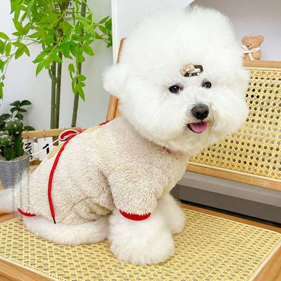 One Pet Winter Pet Vest, Plush Thick Dog Clothing, Cat Pullover