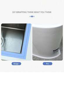 White/Black/Marble/Leaf/Flower Pattern Sealant Waterproof Sealant Mildew Proof Kitchen Sink Oil Proof Cooktop Sticker Water Block Strip Toilet Toilet Edge Seam Sealant - Multicolor - View 9