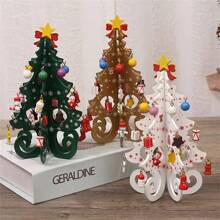 1 Bộ Cây Thông Noel Mini Bằng Gỗ 7.6 Inch, Cây Để Bàn Mini, Lịch Mùa Vọng 2024, Lịch Đếm Ngược Giáng Sinh 24 Ngày, Tặng Kèm Cây Thông Noel Bằng Gỗ Và 24 Đồ Trang Trí, Đếm Ngược 24 Ngày, Treo Mặt Dây Chuyền Mỗi Ngày (Mặt Dây Chuyền Ngẫu Nhiên) Thích Hợp Cho Tiệc Lễ Trang Trí Để Bàn Tại Nhà Quà Tặng Tốt Nhất Sinh Nhật Giáng Sinh Trang Trí Phòng Mùa Đông - Nhiều màu - Xem 2