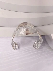 时尚螺旋金属手链，可调节，适合女性 - 手鐲 - 查看 7