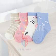 Kit 03 Pairs Of Printed Baby Socks For Girls And Boys - 彩色 - 查看 7
