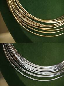 1 件厚款设计师风格锁骨链项链，带空心心形吊坠，925 纯银，适合女性日常通勤佩戴 - 款式1 - 查看 6