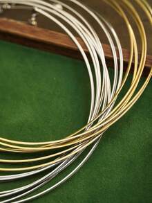 1 件厚款设计师风格锁骨链项链，带空心心形吊坠，925 纯银，适合女性日常通勤佩戴 - 款式1 - 查看 5