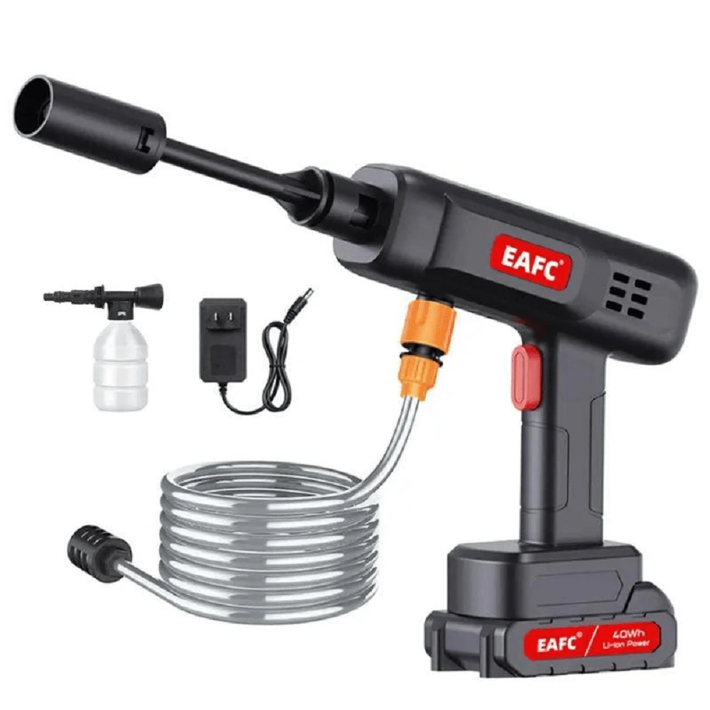 Cordless Pressure Washer For Fall Gift, FoamCannon Car Wash Tools,10m-Range CarCleaning Tool, Wireless Rechargeable WashingMachine For Car Floor Washing Watering, CarWashing Maintenance Tools, Detailing Tools ForCars - 黑色 - 查看 1