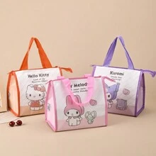 Sanrio 1 st/Cartoon schattige koeltas Sanrio-serie Hello Kitty aluminiumfolie dubbellaags dikke lunchtas