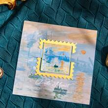 1 cái Dấu trang Retro Imprint Series, Kẹp kim loại vẽ tranh sơn dầu sáng tạo - Dấu ấn cổ điển - Xem 12