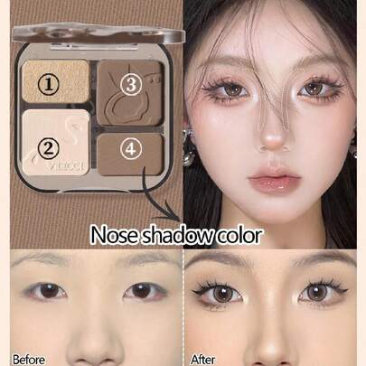 VEECCI 自由且易于绘制的高光和轮廓调色板哑光荧光笔