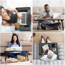 DYJ DAYIKA-S Bed Or Sofa, Laptop Desk, Lap Desk, Woking Bed Desk, Home Office Desk, Breakfast Tray, Desk With Cup Holder, Watching Movies In Bed, Laptop Bed Frame, Livable Computer Stand, Phone Stand And Drawer, Foldable Leg Desk - màu đen - Xem 3