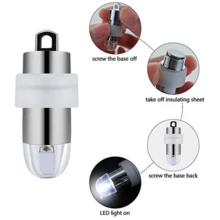 10 件/套电池供电迷你 LED 气球，LED 派对灯适用于纸灯笼、气球、婚礼、万圣节、圣诞派对装饰 - 多色 - 查看 2