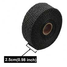 Exhaust Heat Wrap Roll Exhaust Pipe High Temperature Resistant Cloth For Car Motorcycle Fiberglass Heat Shield Tape With Stainless Ties-10M - 10M - View 9