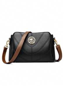 KAIDIFEINIROO 女士斜挎包 奢华软皮手提包和钱包 女士包包 设计师名牌 女士单肩托特包 - 黑色 - 查看 7