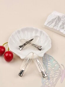 4 件无痕头发整理夹 - 强力定型、无损伤、易于使用、美发配件，适用于断发、侧发、发型设计、沙龙品质 - 彩色 - 查看 7