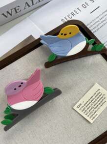 New Creative Acrylic Claw Hair Clips, Unique Design Stars, Sun, Hair Claw Hair Accessories For Girls, Cute & Lovely New Acrylic Hair Clips With Bird, Animal, Swallow Decor For Buns & Ponytails,Claw Clips,Hair Jaw Clip,Hair Clutch Fall Winter For Vacation Outfits Woman