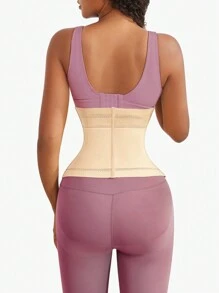 Women Body Shaper Shapewear Girdle Waist Trainer Tummy Control - Apricot - View 4