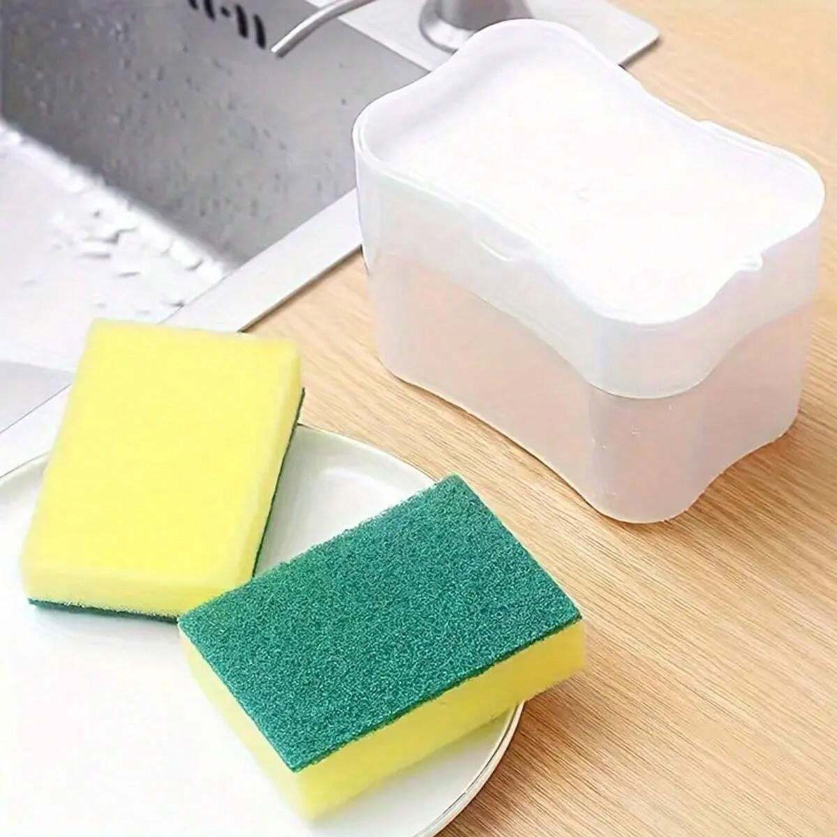 1pc Automatic Liquid Soap Dispenser Box With Refillable Container