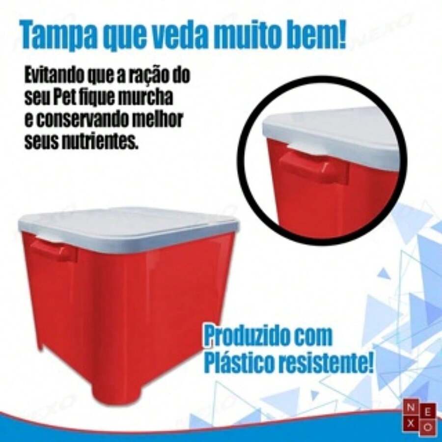 Pet Food Container Up To 15 Kg With Lid Dispense Container Pet