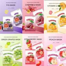 Mascarilla hidratante con esencia de blanqueamiento de frutas mixtas - Multicolor - Ver 4