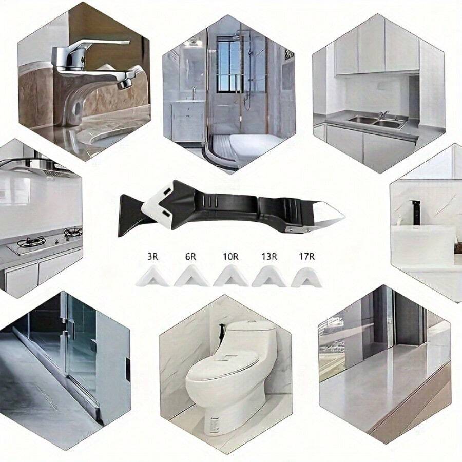 5In1 Caulk Removal Tool Kit, Includes Caulk Remover, Sealant