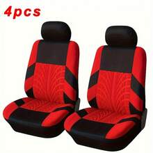 Universal Car Seat Covers - 2 Seater Set, Breathable Polyester, Split Design, Suitable For Cars, Trucks, Suvs - Hand Wash Or Dry Clean, Seasonal All Year, Filled With Foam, Made Of Polyester (PET) Fabric - Multicolor - View 7