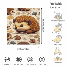 Chăn nỉ hình nhím ấm áp - Mềm mại, ấm áp và không gây dị ứng cho ghế dài, giường, văn phòng - Hoàn hảo để ngủ trưa và làm quà tặng - Nhiều màu - Xem 12