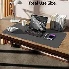 1 Miếng, Tấm Bảo Vệ Bàn Làm Việc Bằng Da, Tấm Lót Bàn Làm Việc Văn Phòng, Tấm Lót Chuột Lớn, Máy Khắc Để Bàn Bằng Da PU Chống Trượt, Tấm Lót Bàn Làm Việc Cho Máy Tính Xách Tay, Bảng Viết Để Bàn Văn Phòng Chống Thấm Nước Phù Hợp Cho Văn Phòng Và Gia Đình - Nhiều màu - Xem 6